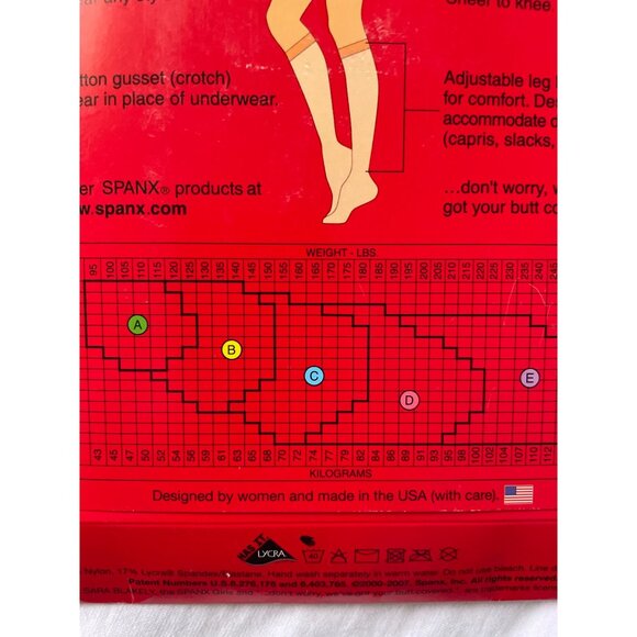 Spanx By Sara Blakely Black Footless Bodyshaping Pantyhose Size A - Picture 7 of 13